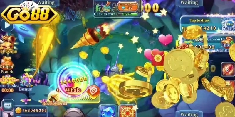 Nhiều vũ khí trong  bắn cá Go88