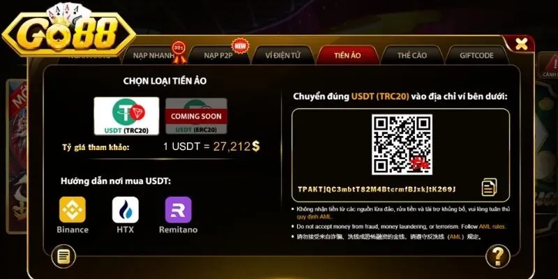 Nạp Tiền Go88 - Hướng Dẫn Chi Tiết Quy Trình Thực Hiện 4 Sunwin Nạp tiền Go88 ẩn danh từ ví ảo dễ dàng