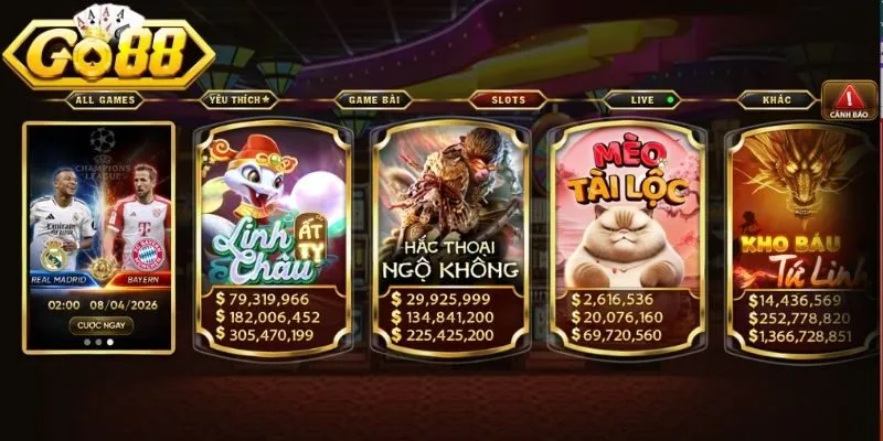 Nổ hũ Go88 là dòng game được yêu thích