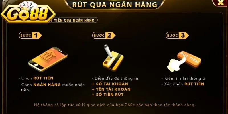 Kích hoạt tính năng giao dịch và chọn ngân hàng